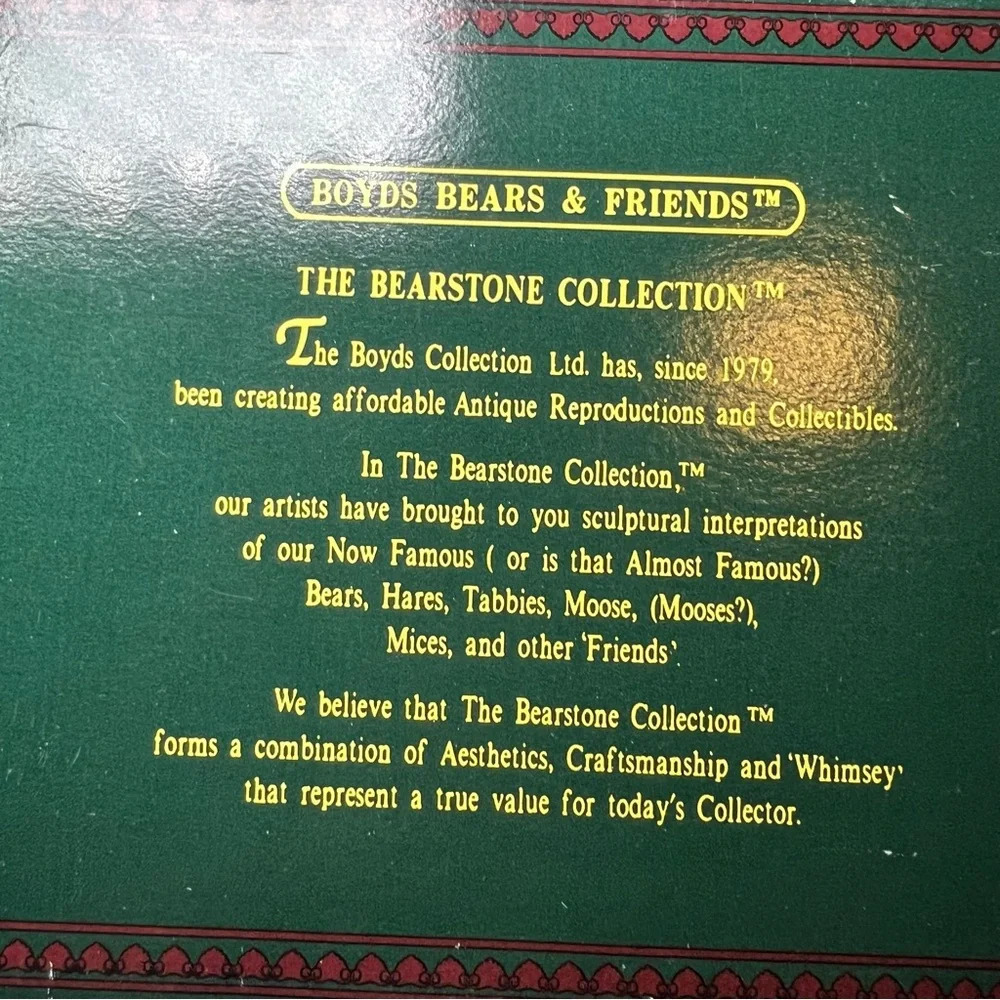 Boyds Bears & Friends Uncle Gus and Gary The Gift... Bear Figurine 1997 Boxed - Picture 6 of 9